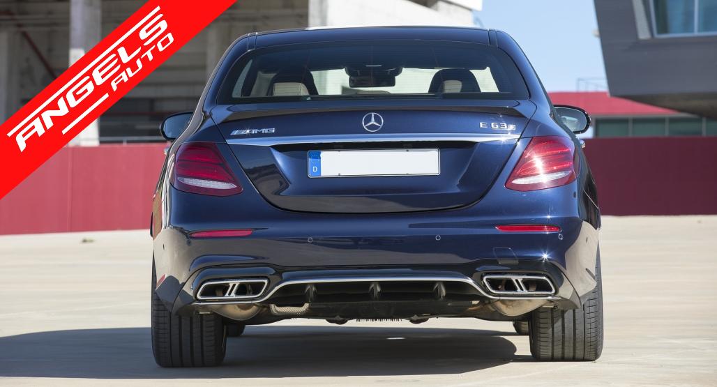 Difuzor Bara Spate compatibil cu Mercedes E-Class W213 (2016+) E63 AMG Design Crom - imagine 8