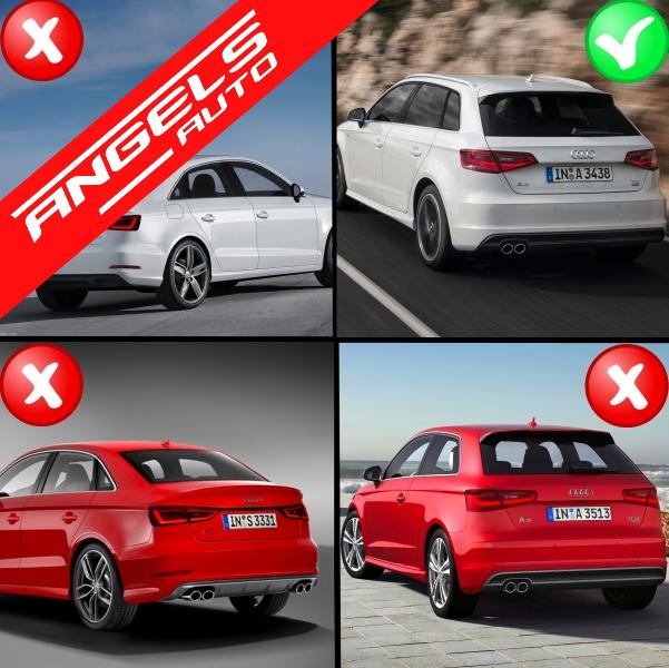 Difuzor Bara Spate compatibil cu AUDI A3 8V Hatchback Sportback (2012-2015) S3 Design - imagine 7