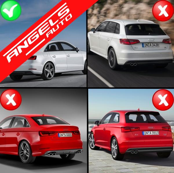 Difuzor Bara Spate compatibil cu Audi A3 8V Sedan (2012-2015) S3 Design - imagine 7