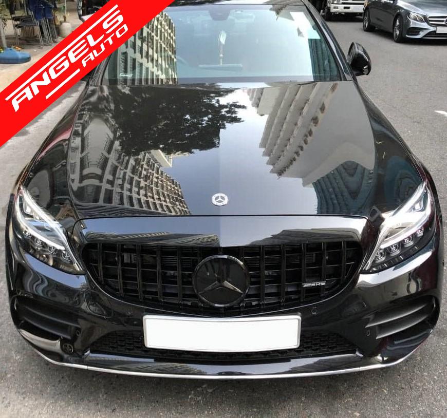 Grila compatibila cu Mercedes E-Class W212 Facelift (2013-2016) GT-R Negru Lucios - imagine 5