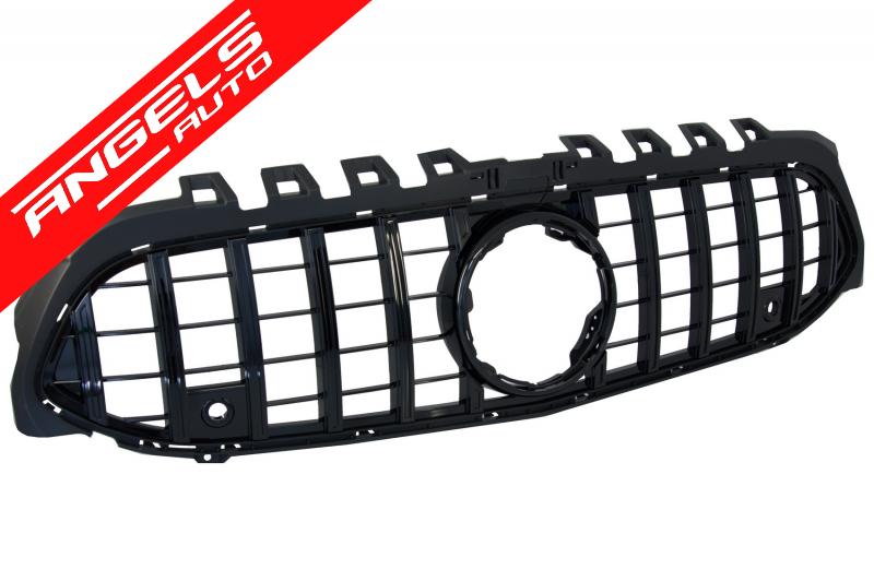 Grila compatibila cu Mercedes A-Class W177 (04.2018-up) GT-R Panamericana Design Negru - imagine 2