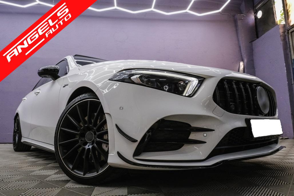 Grila compatibila cu Mercedes A-Class W177 (04.2018-up) GT-R Panamericana Design Negru - imagine 7