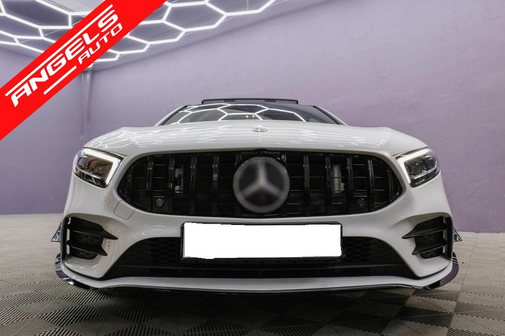 Grila compatibila cu Mercedes A-Class W177 (04.2018-up) GT-R Panamericana Design Negru - imagine 5