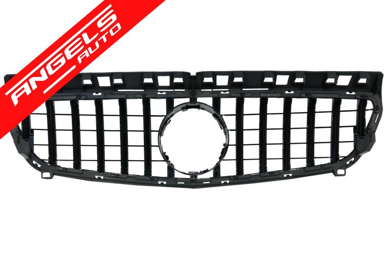 Grila compatibila cu Mercedes A-Class W176 (2012-2015) GT R Panamericana Design Negru - imagine 4
