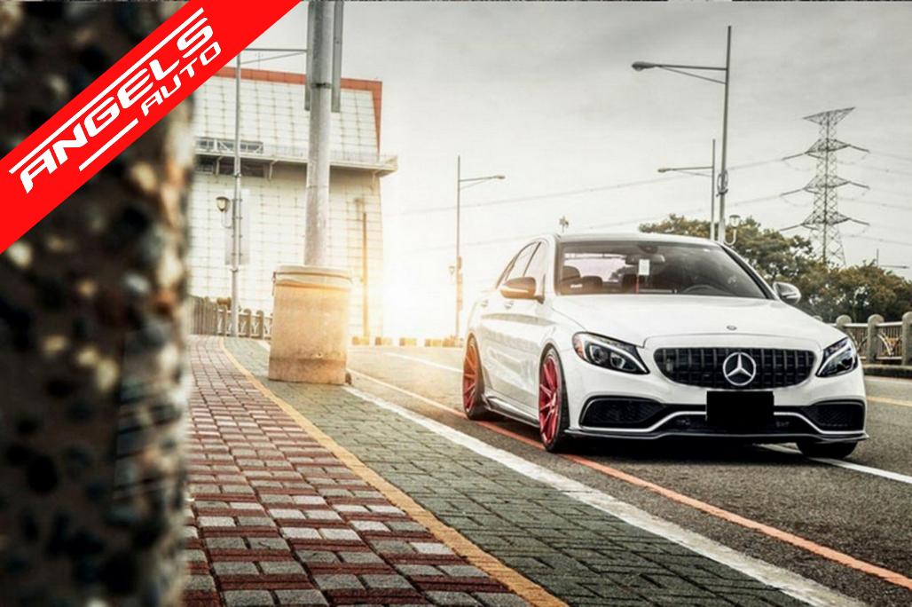 Grila compatibila cu Mercedes C-Class W205 (2014-2018) GT-R Design Negru cu Camera - imagine 4