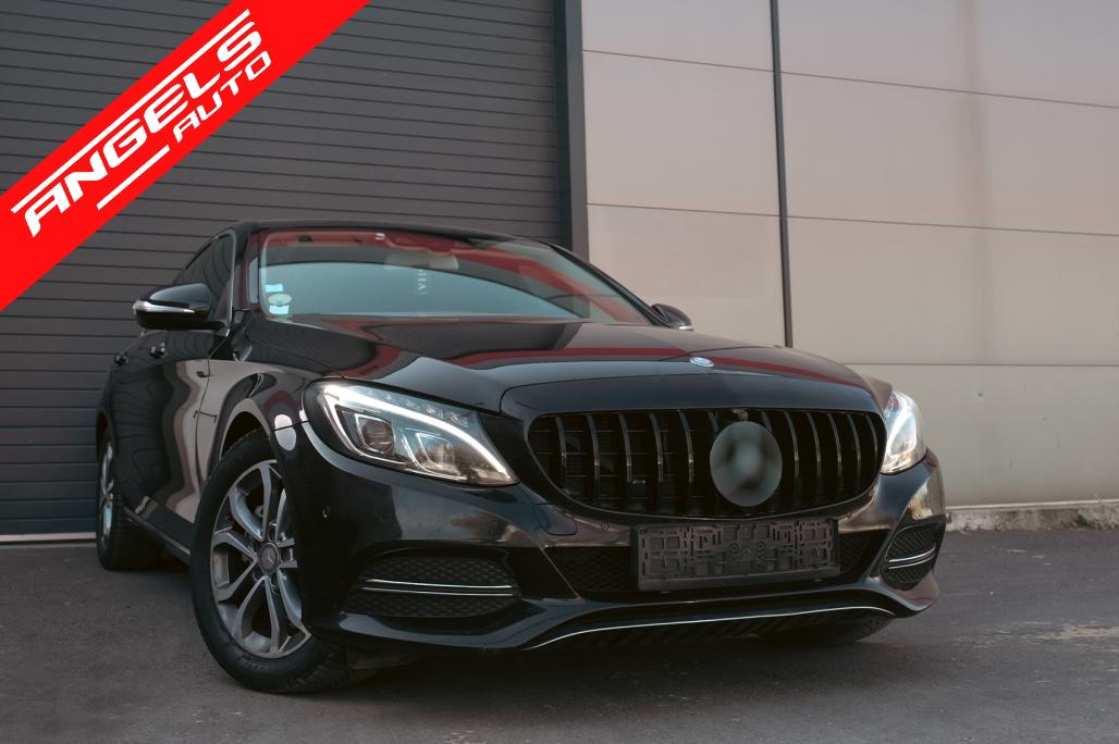 Grila compatibila cu Mercedes C-Class W205 (2014-2018) GT-R Design Negru cu Camera - imagine 5