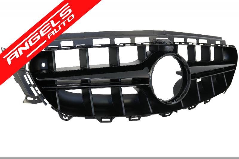 Grila compatibila cu Mercedes E-Class W213 (2016-Up) E63 Design Negru Cu Camera 360 - imagine 2