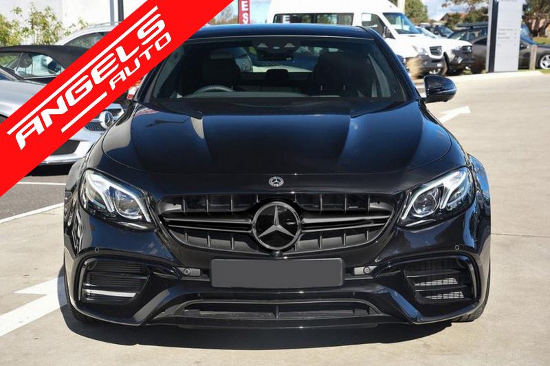 Grila compatibila cu Mercedes E-Class W213 (2016-Up) E63 Design Negru Cu Camera 360 - imagine 4