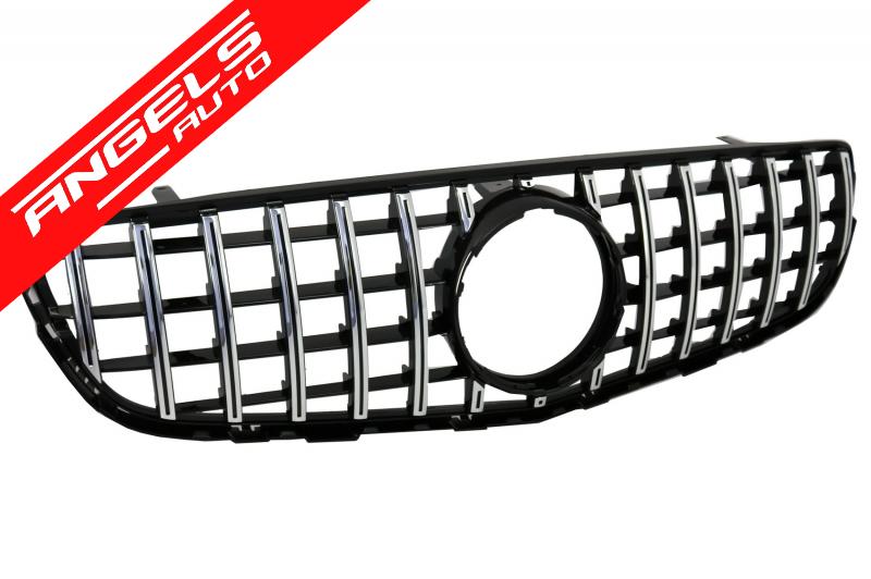 Grila compatibila cu Mercedes GLC X253 C253 2015-2018 GT R Design Fara Camera - imagine 2