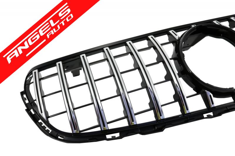 Grila compatibila cu Mercedes GLC X253 C253 2015-2018 GT R Design Fara Camera - imagine 3