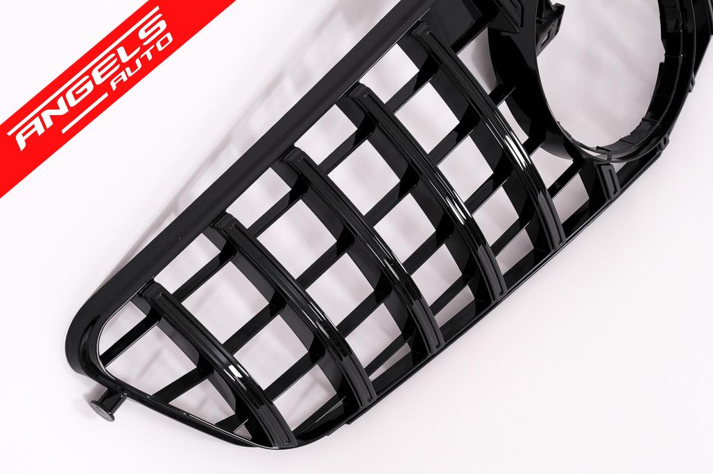 Grila compatibila cu Mercedes C-Class W204 (2007-2014) GT-R Panamericana Design Negru - imagine 3