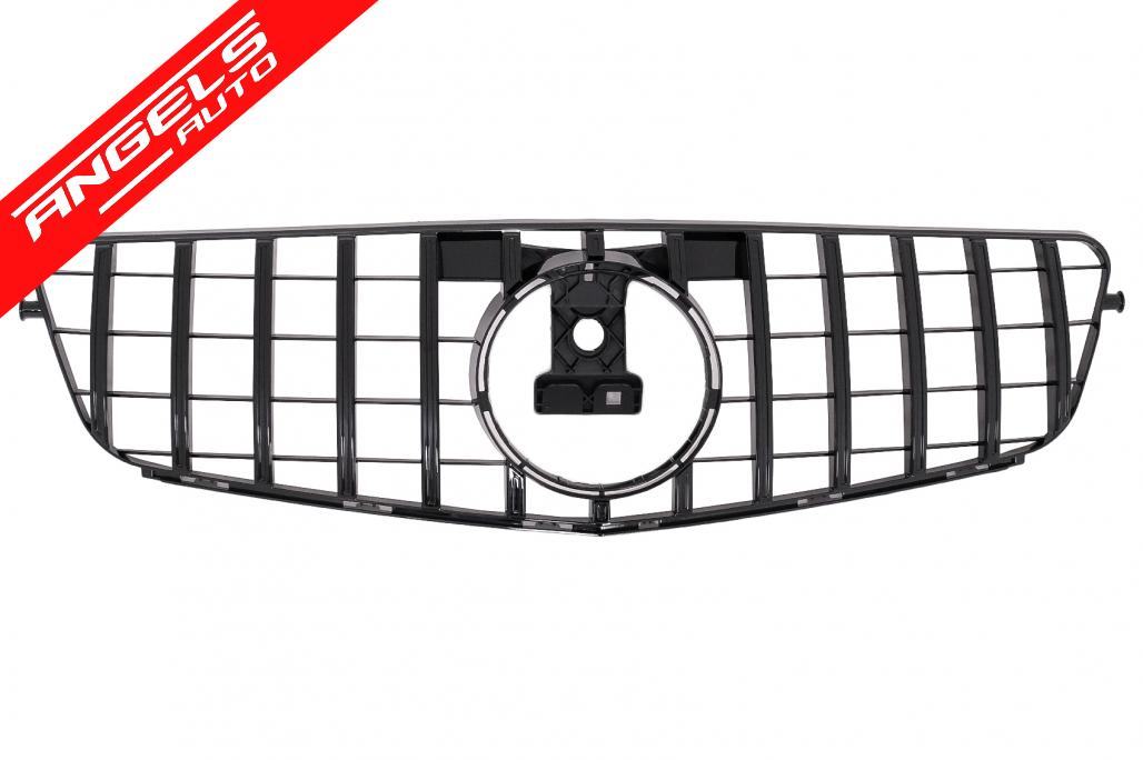 Grila compatibila cu Mercedes C-Class W204 (2007-2014) GT-R Panamericana Design Negru