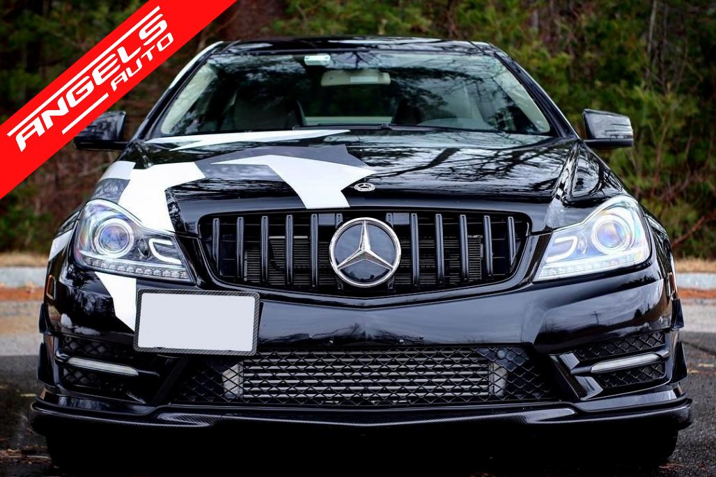 Grila compatibila cu Mercedes C-Class W204 (2007-2014) GT-R Panamericana Design Negru - imagine 8