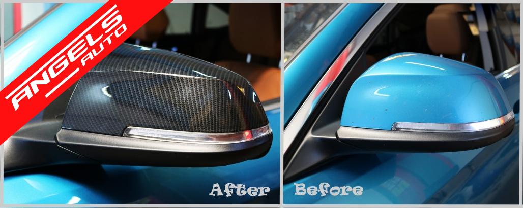 Capace oglinzi compatibile cu BMW 1/2/3/4 Carbon Real - imagine 7