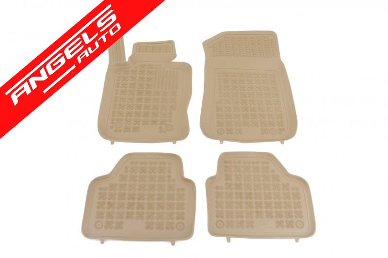 Covorase Presuri Auto compatibile cu BMW X1 E84 2009 -2015 Bej din Cauciuc