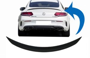 Eleron portbagaj compatibil cu Mercedes C-Class Coupe C205 (2014-UP) Negru Mat
