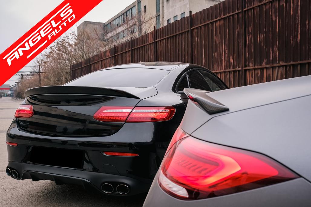 Eleron portbagaj compatibil cu Mercedes E-Class C238 Coupe 2016-up AMG Negru Lucios - imagine 8