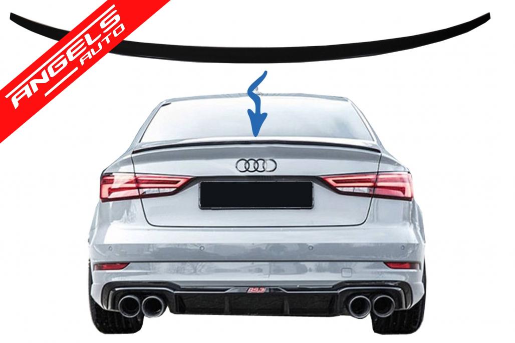 Eleron Portbagaj compatibil cu Audi A3 8V Sedan (2013-Up) Negru Lucios