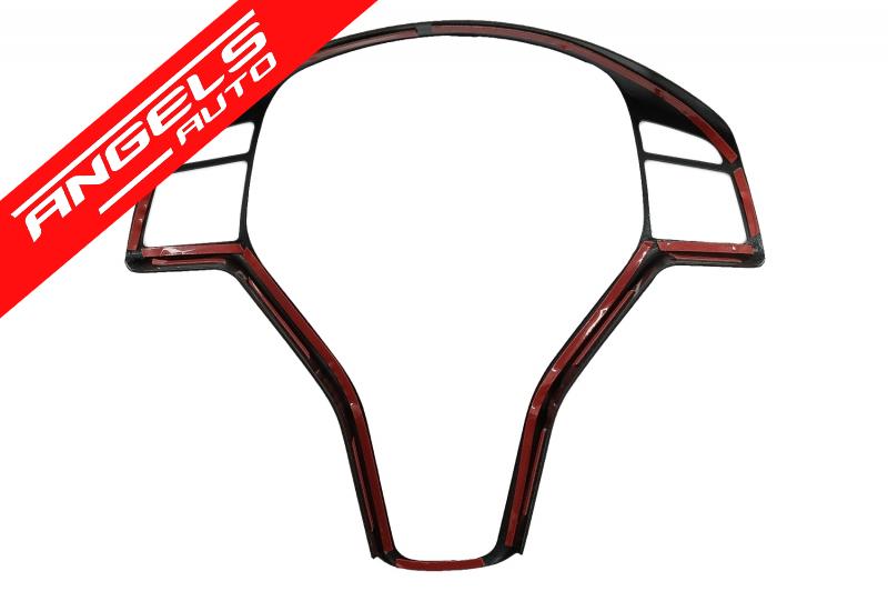 Ornament Volan compatibil cu Mercedes W176 W204 W117 W218 W212 X204 Negru Lucios - imagine 3