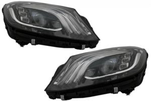 Faruri Full LED compatibile cu Mercedes S-Class W222 X222 (2013-2017) Facelift Look