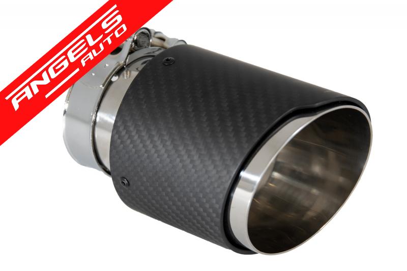 Toba Universala Ornament Sistem de evacuare Carbon Fiber Finisaj Mat - imagine 6
