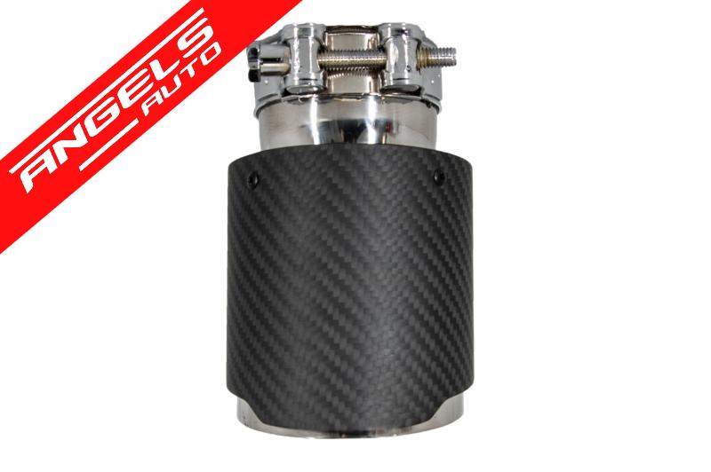 Toba Universala Ornament Sistem de evacuare Carbon Fiber Finisaj Mat