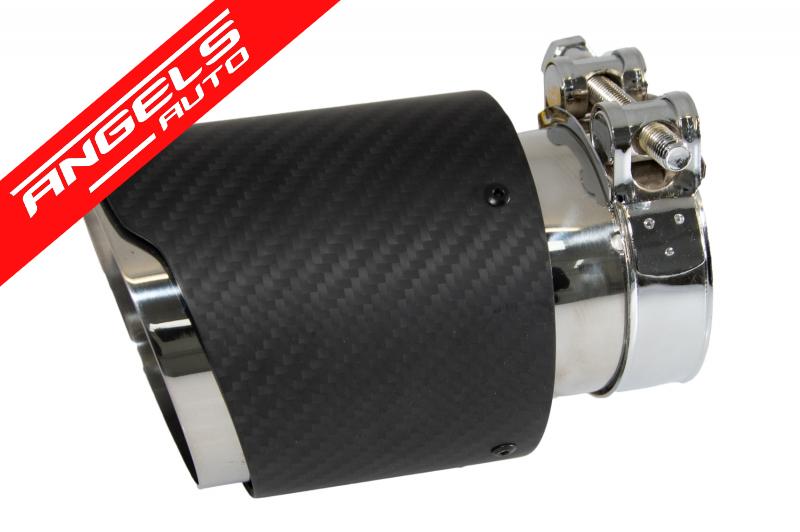 Toba Universala Ornament Sistem de evacuare Carbon Fiber Finisaj Mat - imagine 4