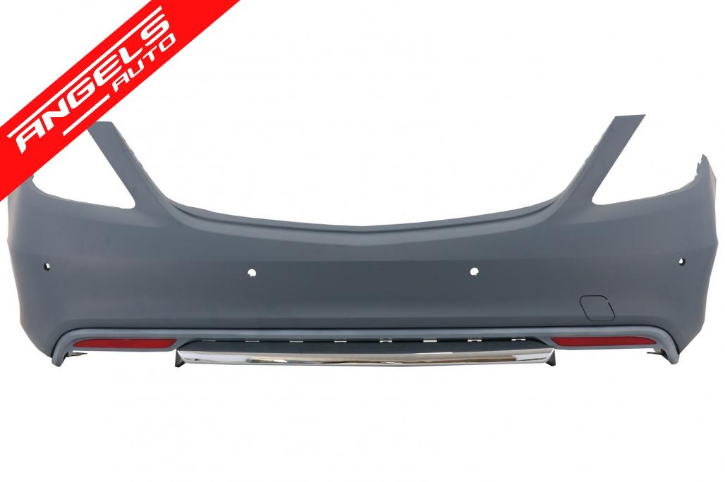 Pachet Exterior cu tobe Crom si Grila compatibil cu Mercedes S-Class W222 S63 Design - imagine 3
