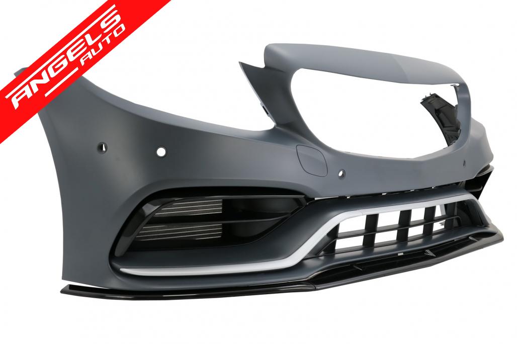 Kit Pachet Exterior compatibil cu Mercedes C-Class W205 Sedan (2014-2020) C63 Design - imagine 2