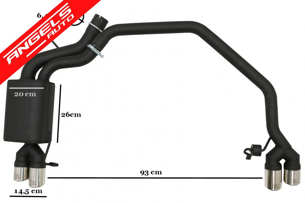 Difuzor cu Sistem Evacuare compatibil cu BMW Seria 5 F10 (2011-2016) - imagine 2