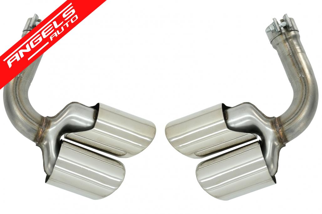 Tobe Ornamente Evacuare compatibile cu Porsche Cayenne 9Y0 SUV 3.0 (2018-up) Crom