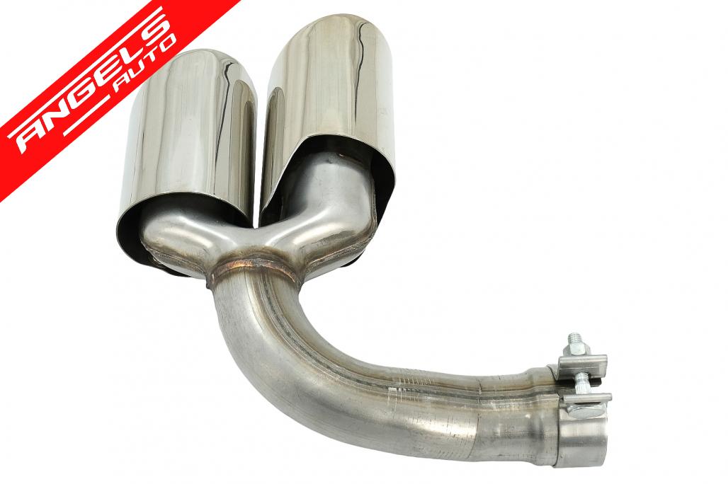 Tobe Ornamente Evacuare compatibile cu Porsche Cayenne 9Y0 SUV 3.0 (2018-up) Crom - imagine 4