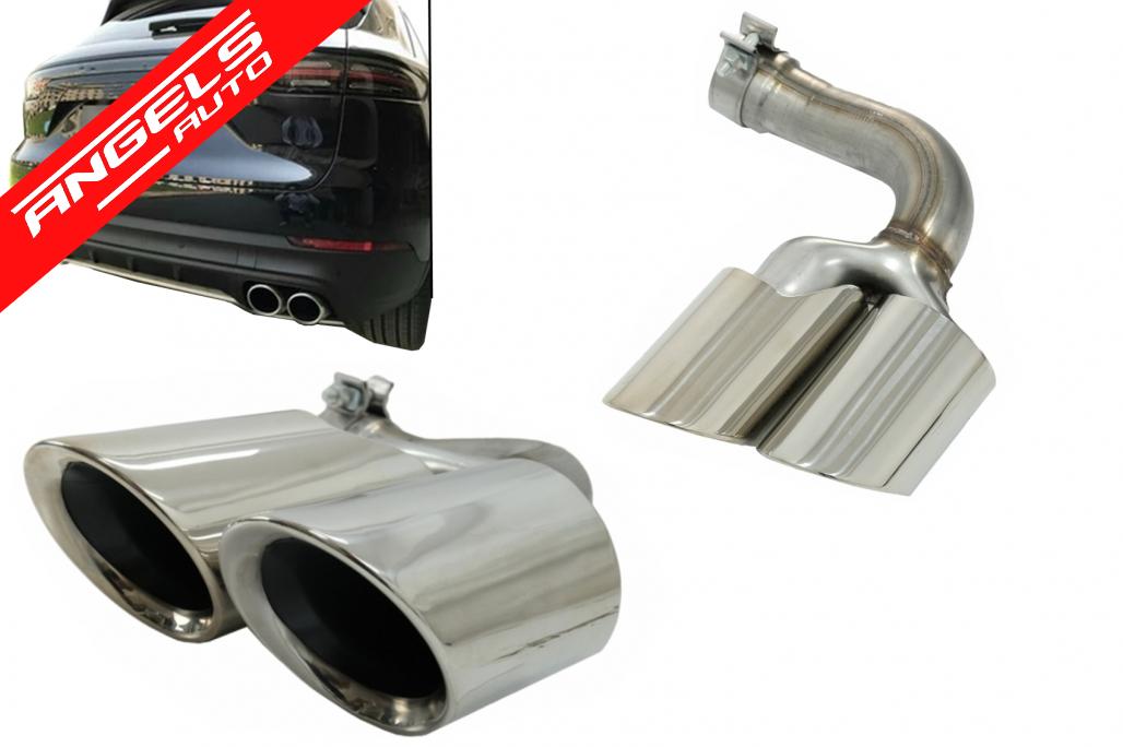 Tobe Ornamente Evacuare compatibile cu Porsche Cayenne 9Y0 SUV 3.0 (2018-up) Crom - imagine 6