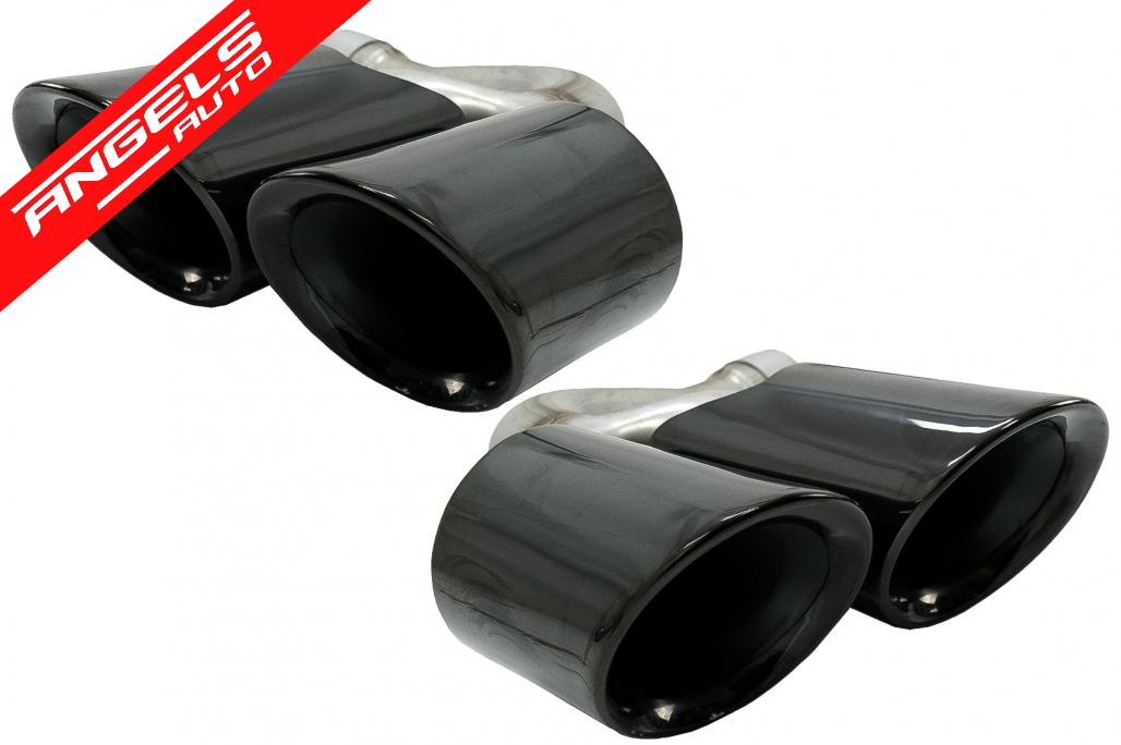 Tobe Ornamente Evacuare compatibile cu Porsche Cayenne 9Y0 SUV 3.0 2018-up Negre