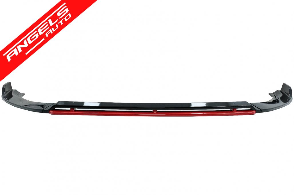 Prelungire Bara Fata compatibila cu VW compatibila cu Golf 7.5 Facelift 2017-UP Negru Rosu Lucios