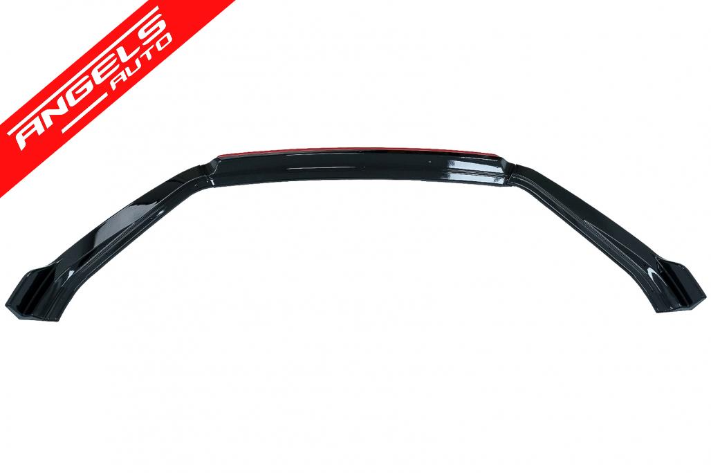 Prelungire Bara Fata compatibila cu VW compatibila cu Golf 7.5 Facelift 2017-UP Negru Rosu Lucios - imagine 7