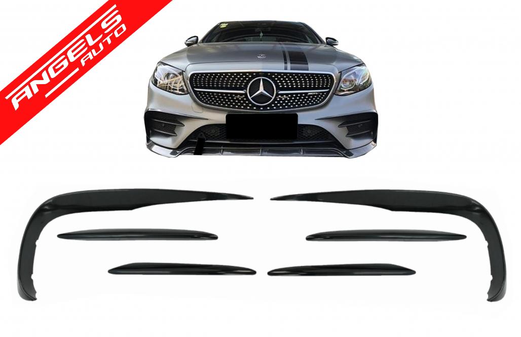 Prelungiri Bara Fata compatibile cu Mercedes E-Class W213 Sport Line E53 2016+ Negru