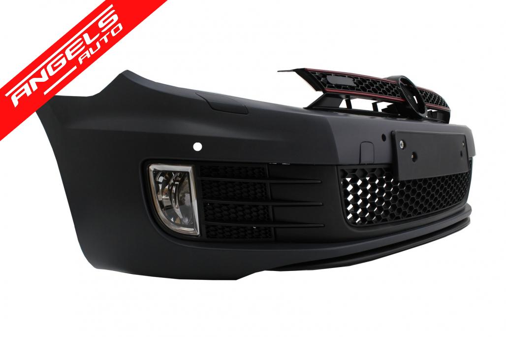 Bara Fata cu Lip Negru Lucios compatibila cu VW compatibila cu Golf 6 (2008-2013) GTI Look - imagine 2