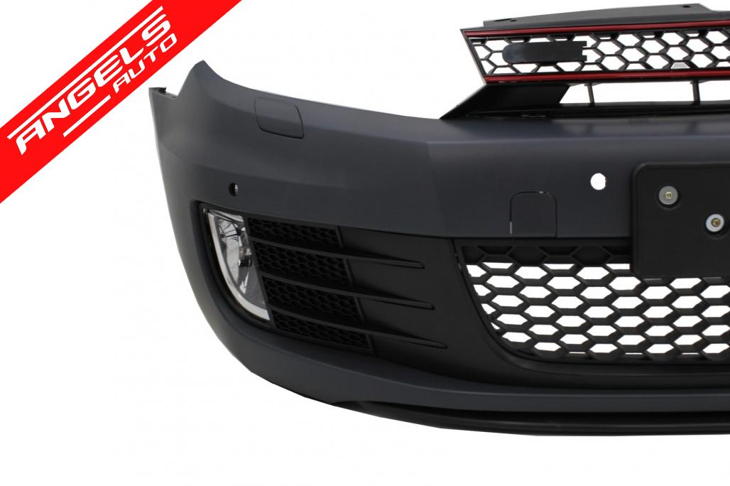 Bara Fata cu Lip Negru Lucios compatibila cu VW compatibila cu Golf 6 (2008-2013) GTI Look - imagine 3