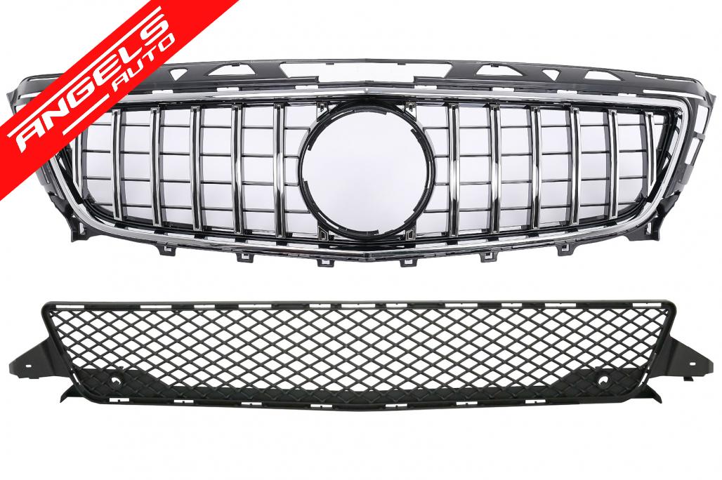 Grila Centrala compatibila cu Mercedes CLS W218 C118 (2011-2014) X218 (2012-2014) GT-R Panamericana Design