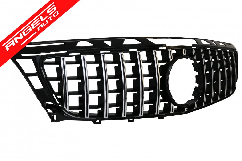 Grila compatibila cu Mercedes CLS W218 (2012-2014) GT-R Panamericana Design Crom - imagine 3