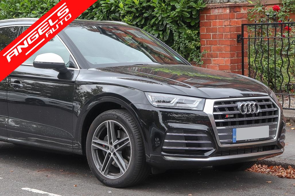 Capace oglinzi compatibile cu Audi Q7 4M Q5 (2017-up) Extinction Aluminium Plated fara Side Assist RS Design - imagine 6