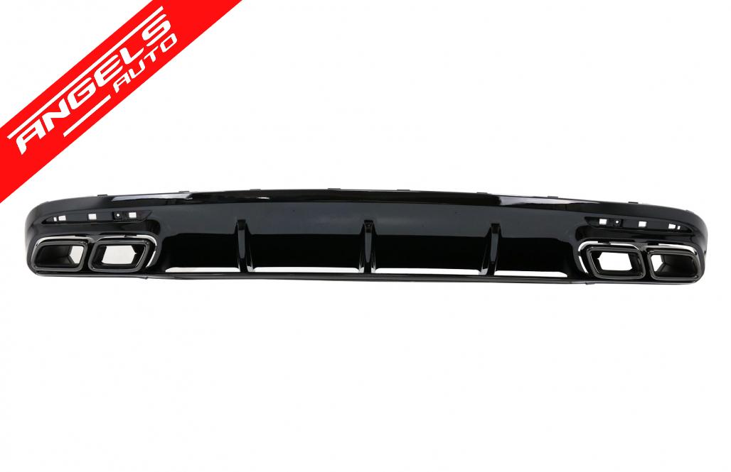 Difuzor cu tobe Negre compatibil cu Mercedes S-Class Coupe C217 si Cabriolet A217 S63 Design