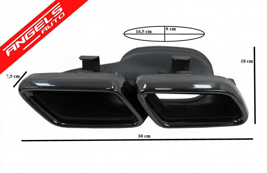 Difuzor cu tobe Negre compatibil cu Mercedes S-Class Coupe C217 si Cabriolet A217 S63 Design - imagine 5