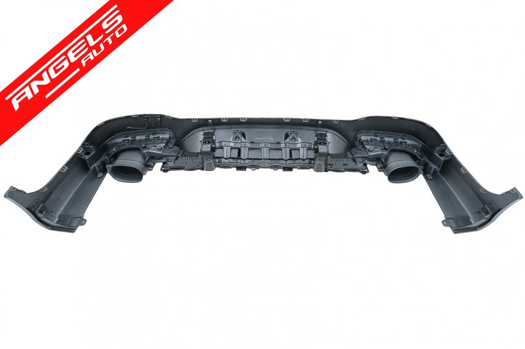 Difuzor Bara Spate cu Tobe Negre compatibil cu Mercedes GLC X253 SUV (2015-07.2019) Night Package Look - imagine 4