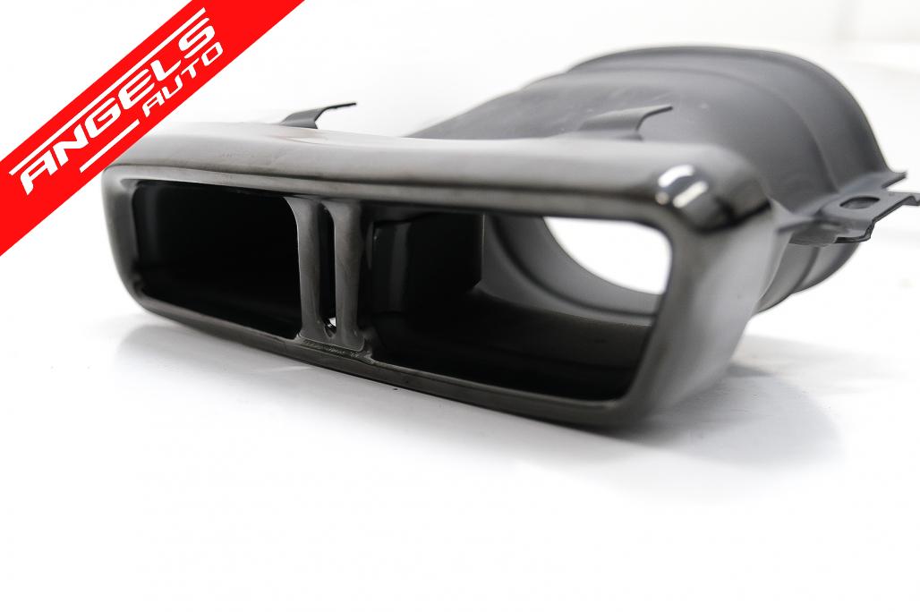 Difuzor Bara Spate cu Tobe Negre compatibil cu Mercedes GLC X253 SUV (2015-07.2019) Night Package Look - imagine 7