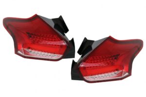Stopuri Full LED BAR compatibile cu Ford Focus MK 3 (2015-2018) Semnalizare Dinamica