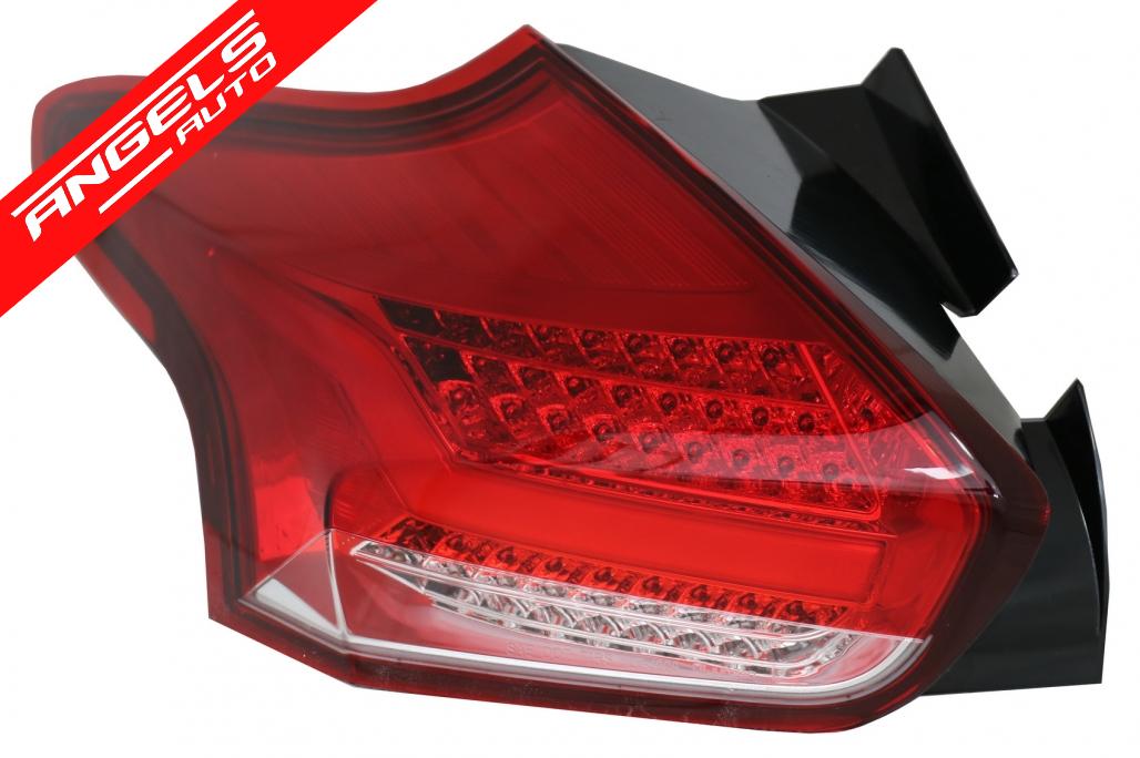 Stopuri Full LED BAR compatibile cu Ford Focus MK 3 (2015-2018) Semnalizare Dinamica - imagine 2