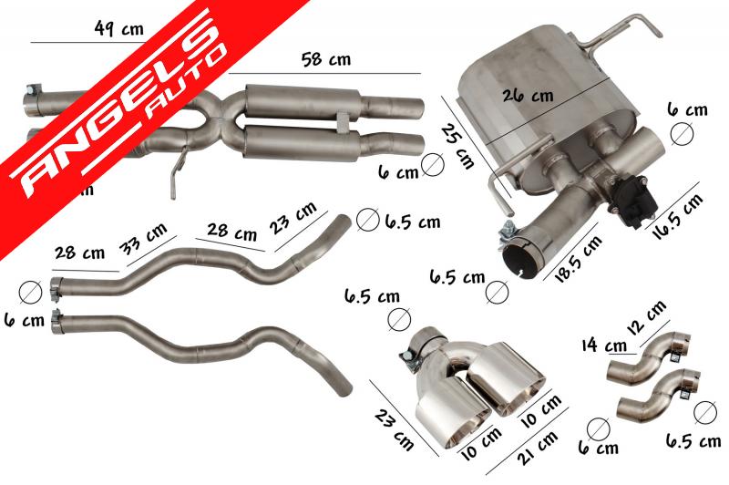 Sistem de evacuare compatibil cu Rover Sport L494 (2014-2017) - imagine 7