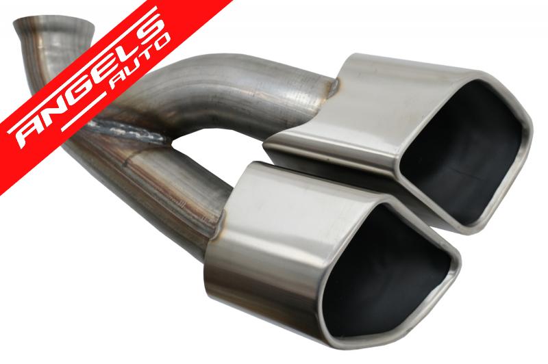 Ornamente Tobe Evacuare compatibile cu Porsche Cayenne 92A Facelift (10/2014-2017) Turbo Design - imagine 6